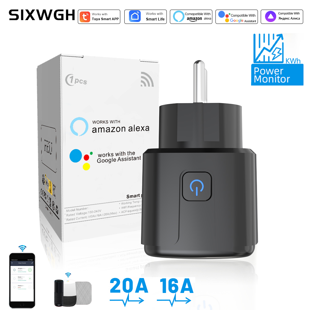 Wifi Smart Plug - Tuya Smart Steckdose WLAN Fernbedienung EU-Stecker